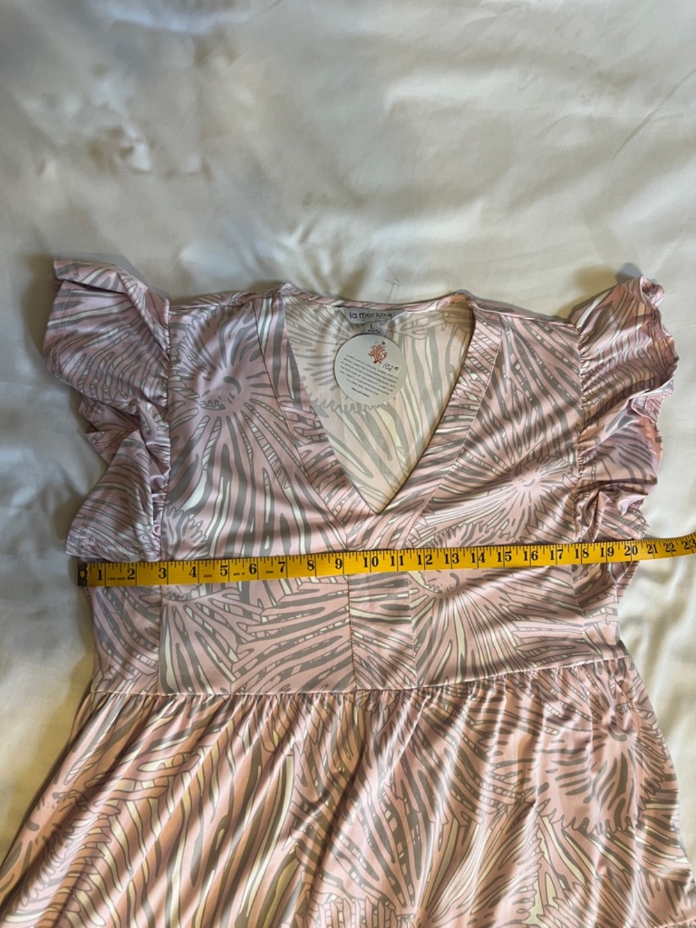 NWT!π La Mer Luxe light pink dress size L - Picture 16 of 16